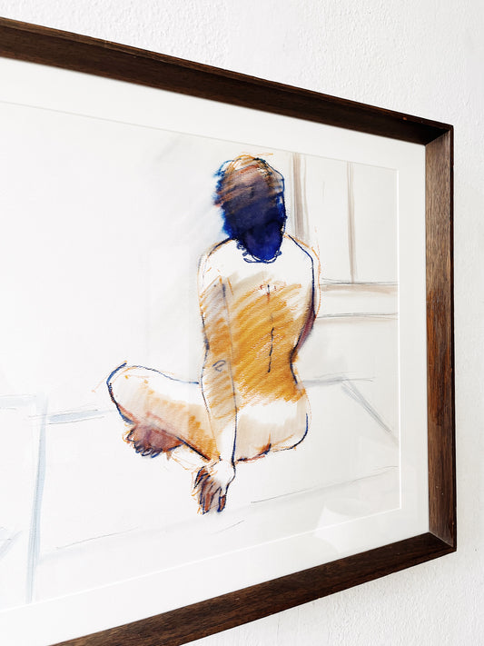 Original Figural Mixed Media Painting