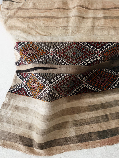 Antique Woven Moroccan Berber Rug / Textile