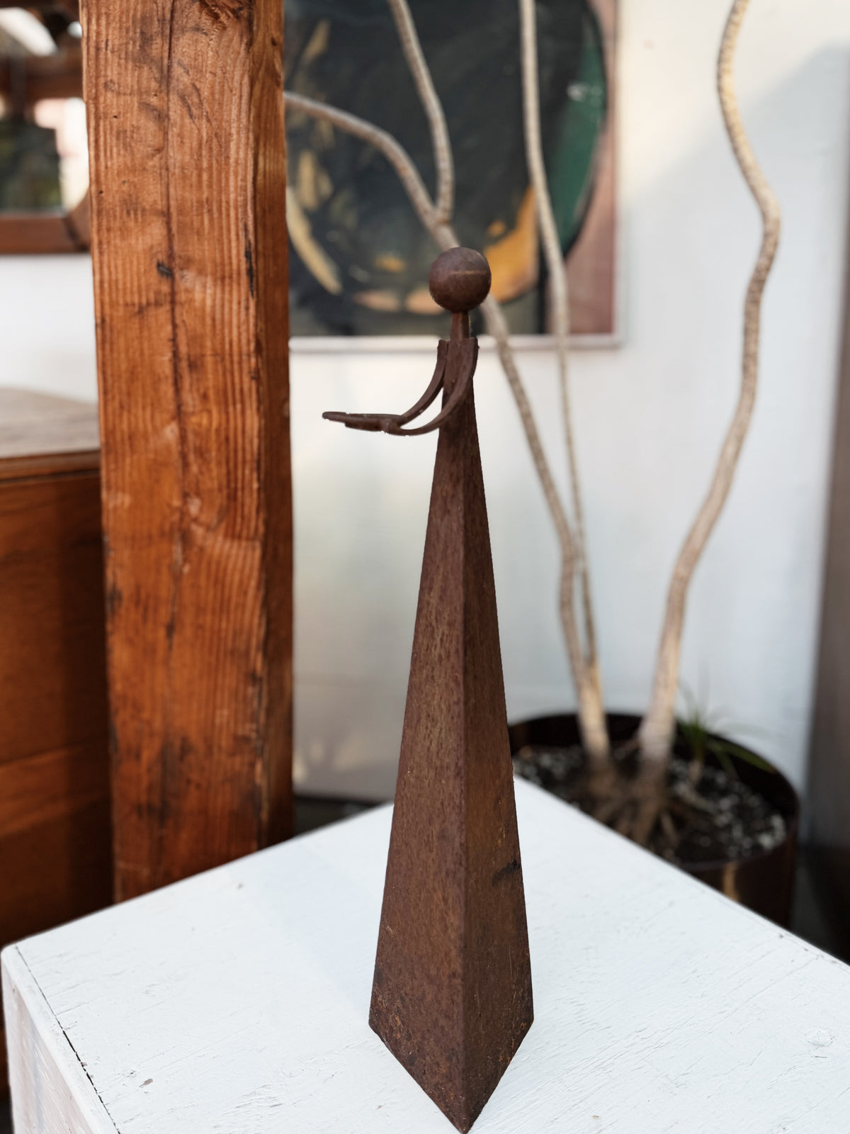 Vintage Cast Iron Sculpture