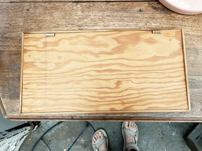 Vintage Hand Painted Double Tile Trivet