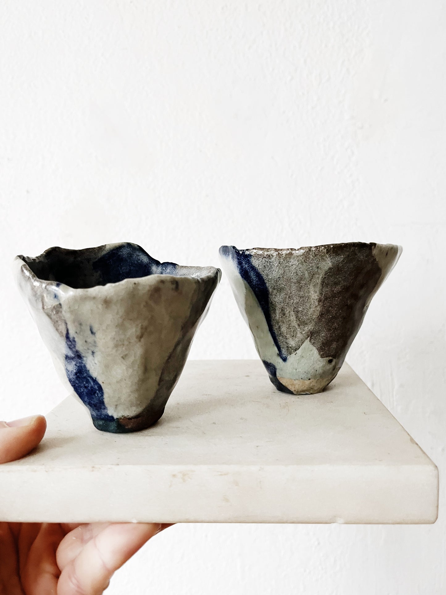 Pair of Handformed Vessels