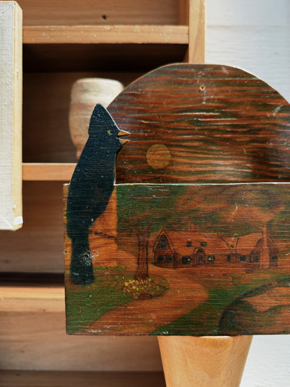 Antique Folk Art Holder