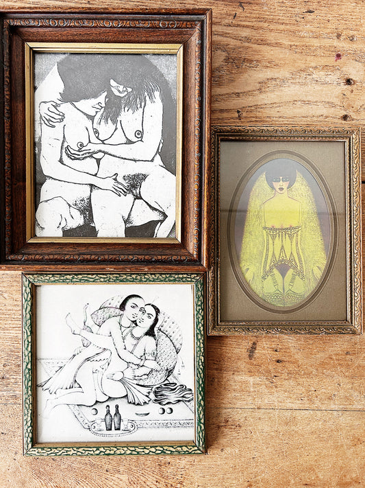 Framed Vintage Erotica Prints