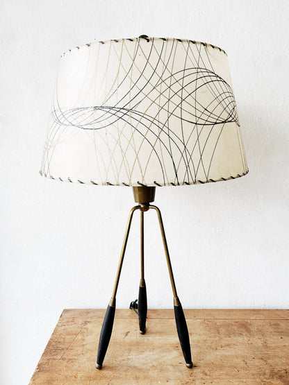 Tall Mid Century Tripod Lamp