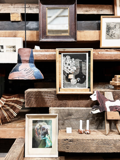 Framed Pair of Quirky Found Photos