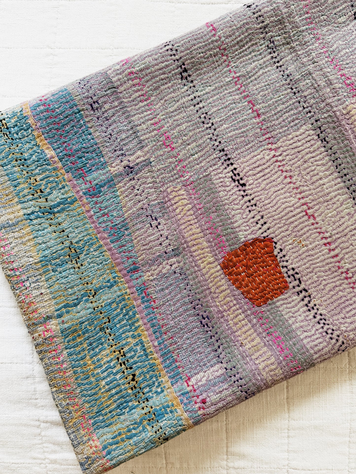 Vintage Patchwork Kantha Quilt
