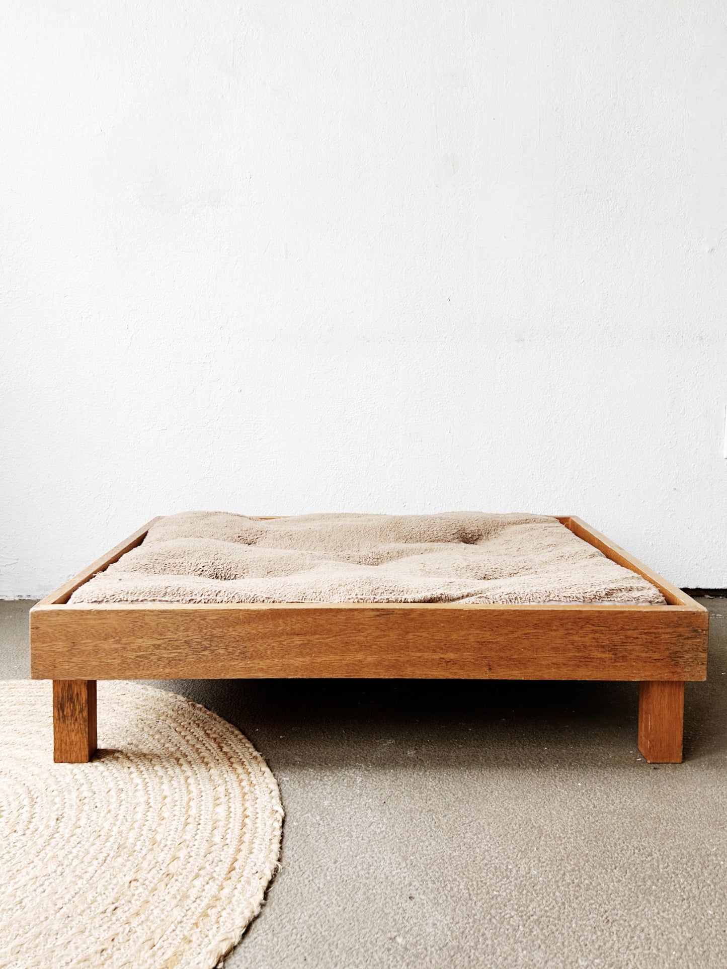 Handmade Solid Wood Platform Pet Bed Frame