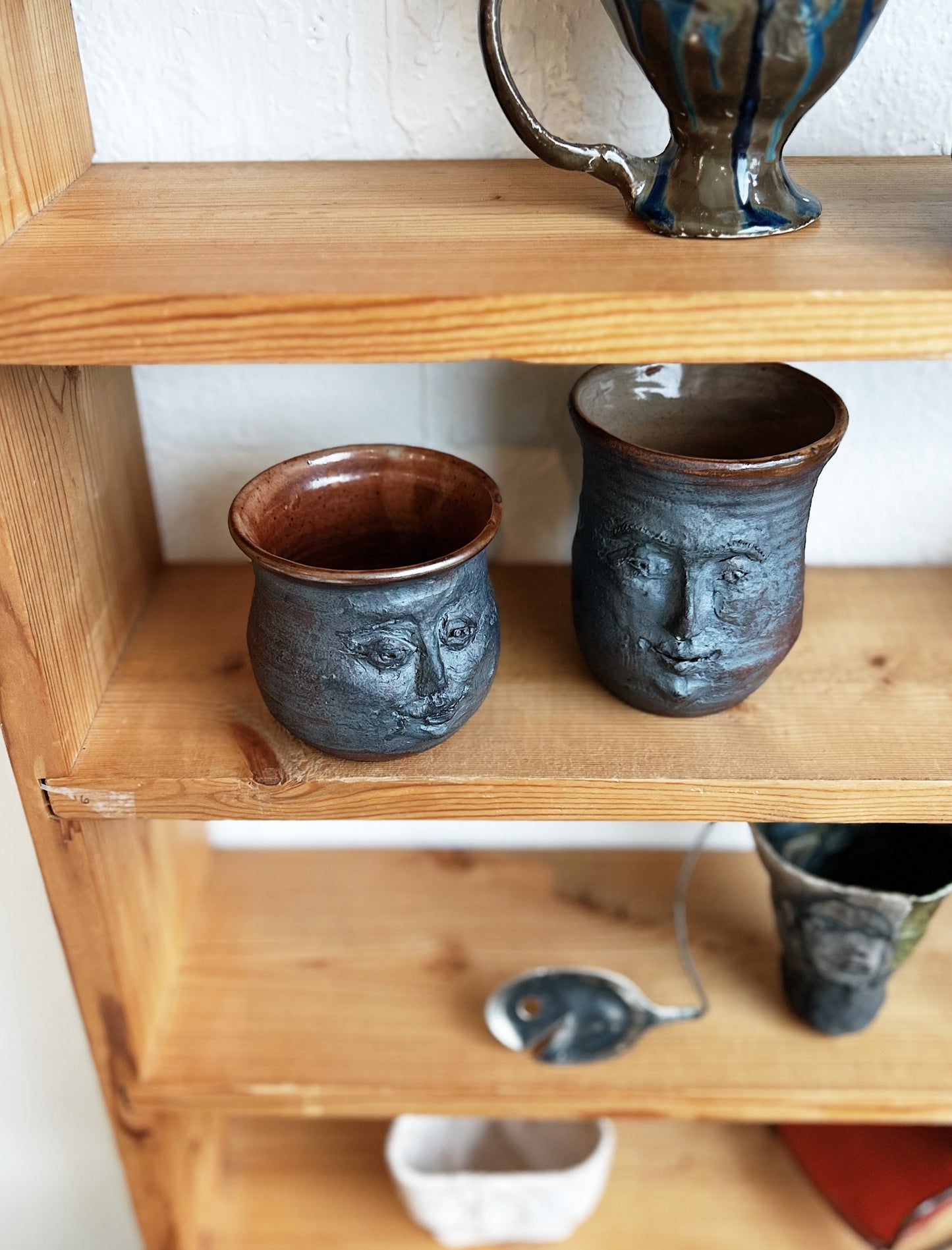 Vintage Bohn Face Mugs