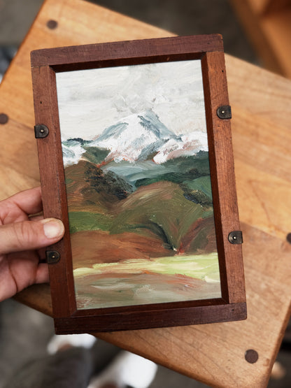 Mt St. Helen's Folk Art Painting