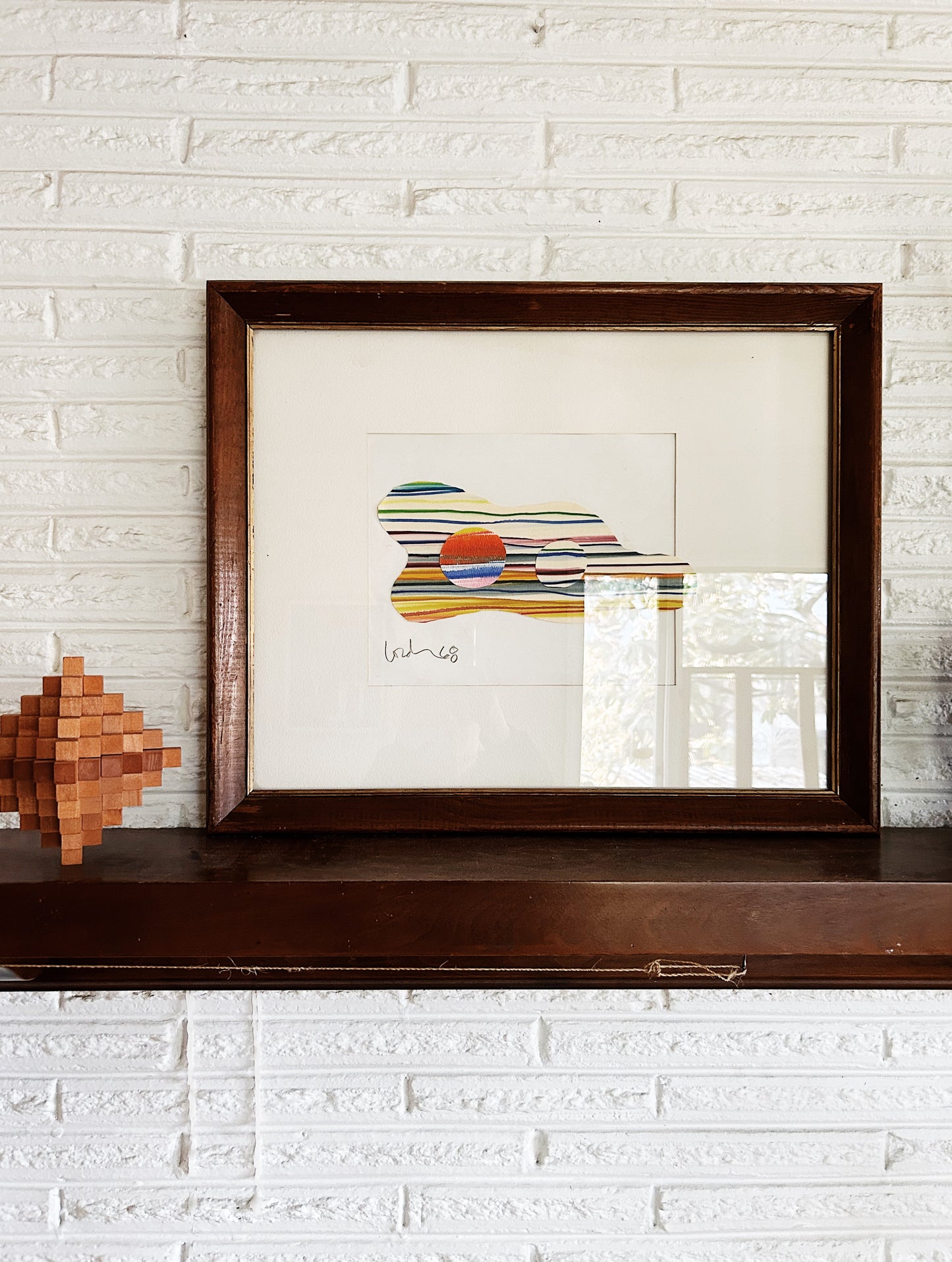 Original 1960s Lourdan Kimbrell Mixed Media Artwork