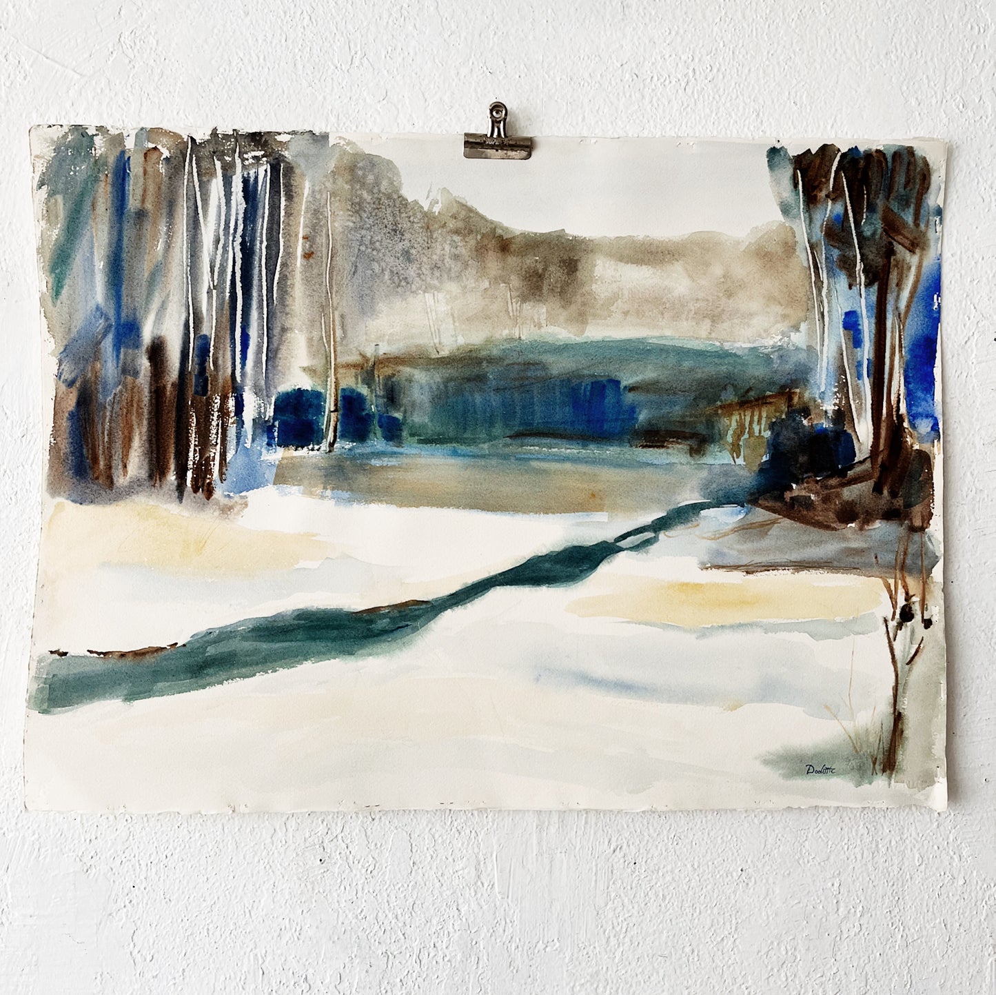 Vintage Elizabeth Doolittle Original Landscape Painting