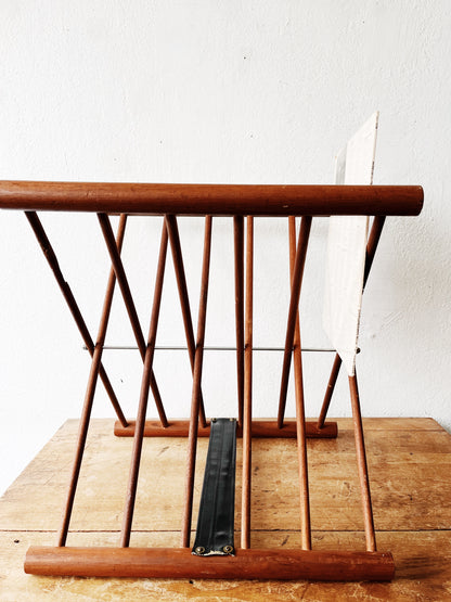 Mid Century Teak Folding Rack