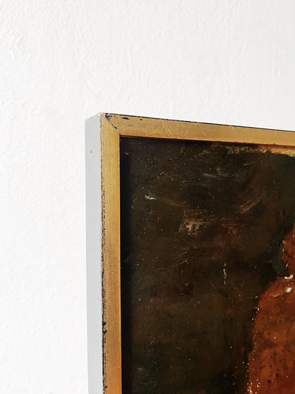 Vintage Madeline Ericson ‘Seed Sower’ Expressionist Painting