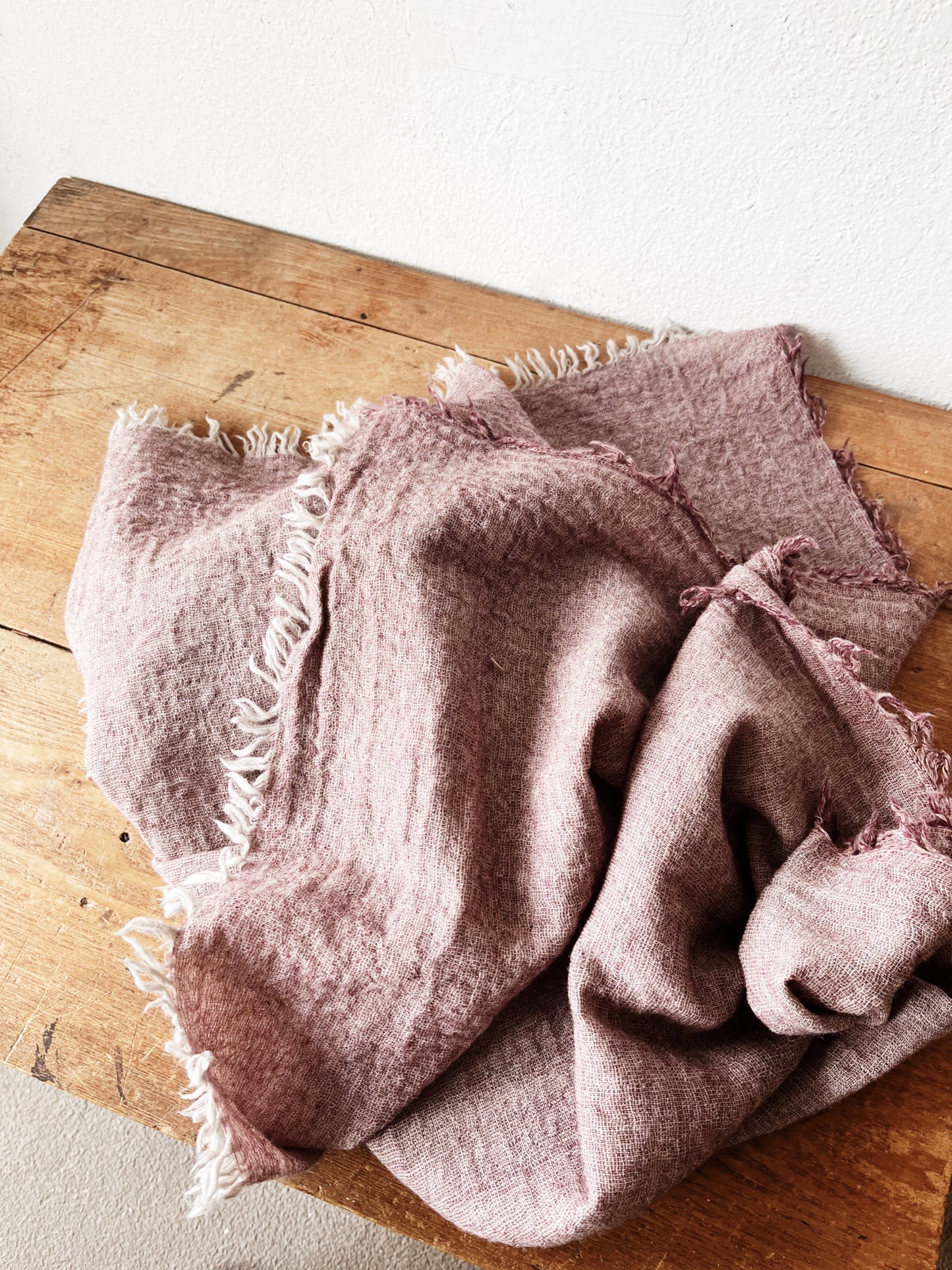 Double Weight Wool Gauze Throw or Shawl