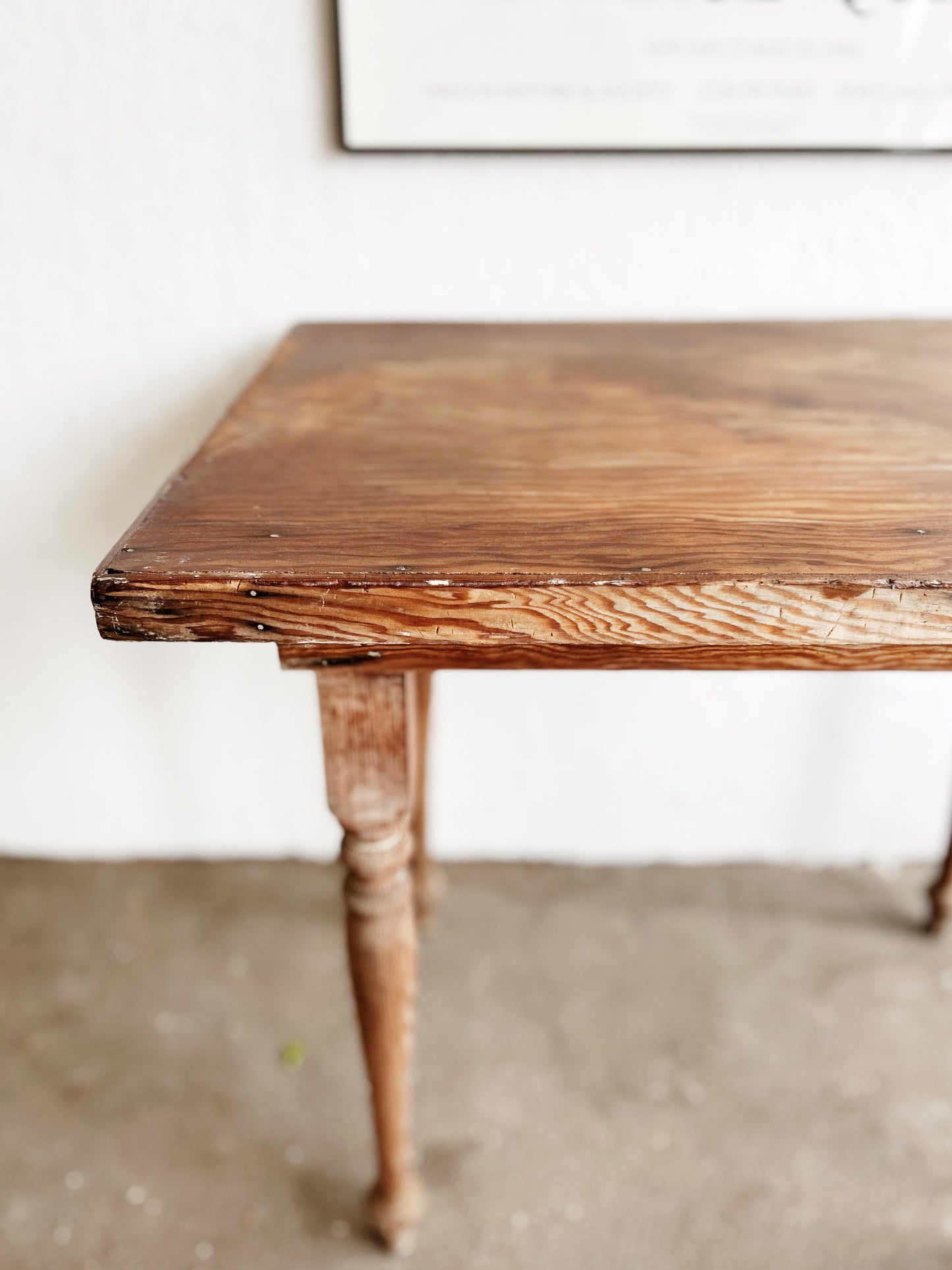 Primitive Wood Side Table