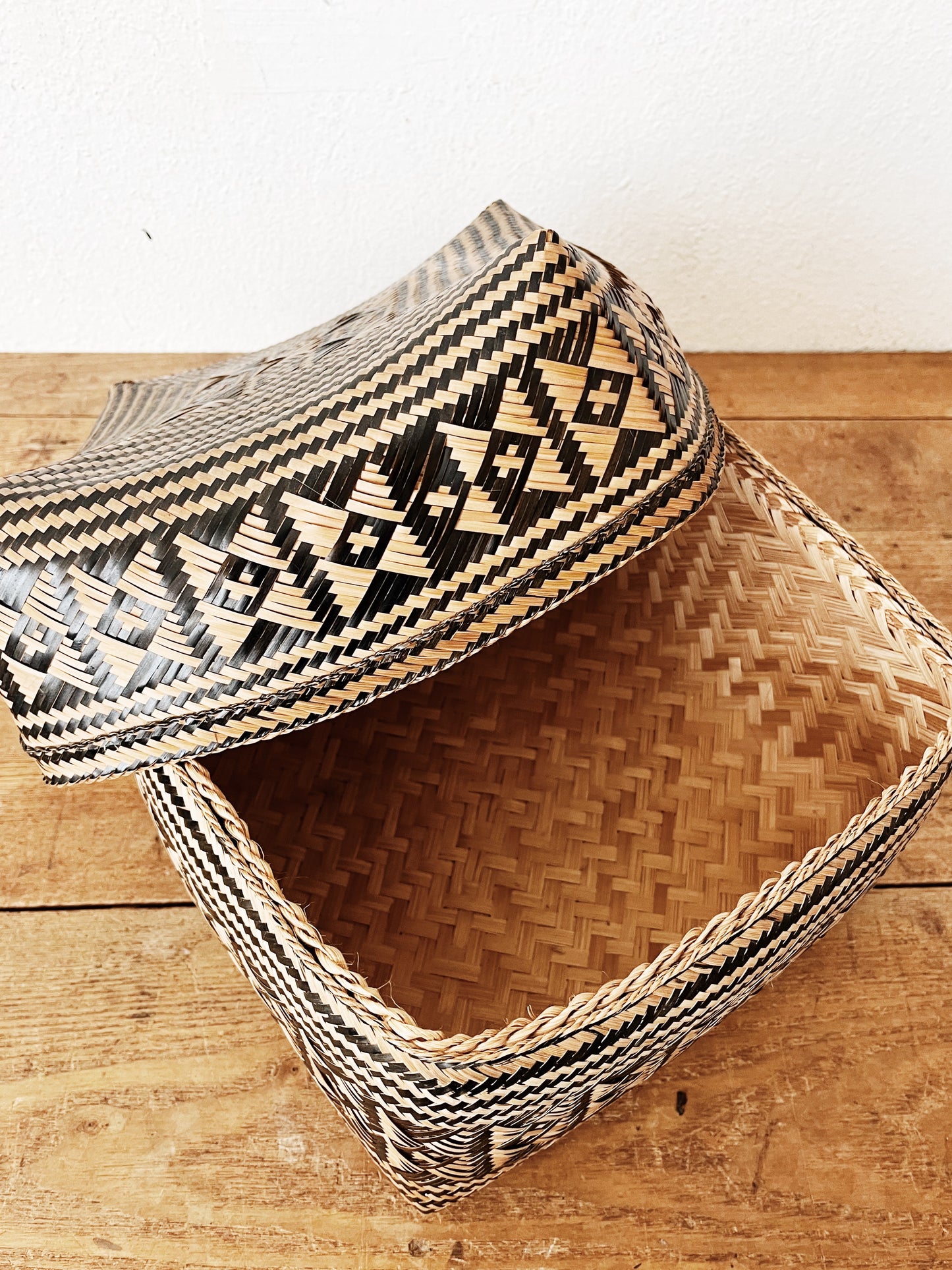 Vintage Lidded Basket
