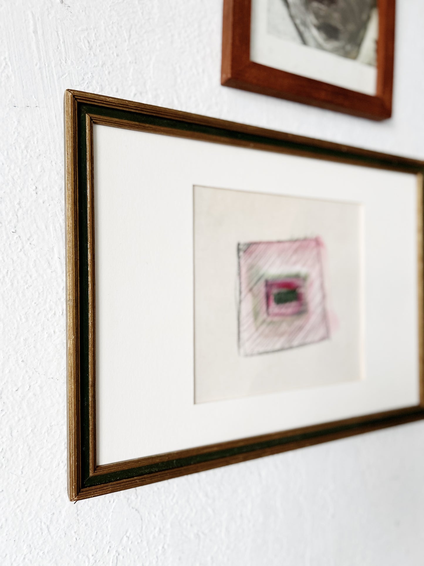 Vintage Lourdan Kimbrell Original Mixed Media Painting