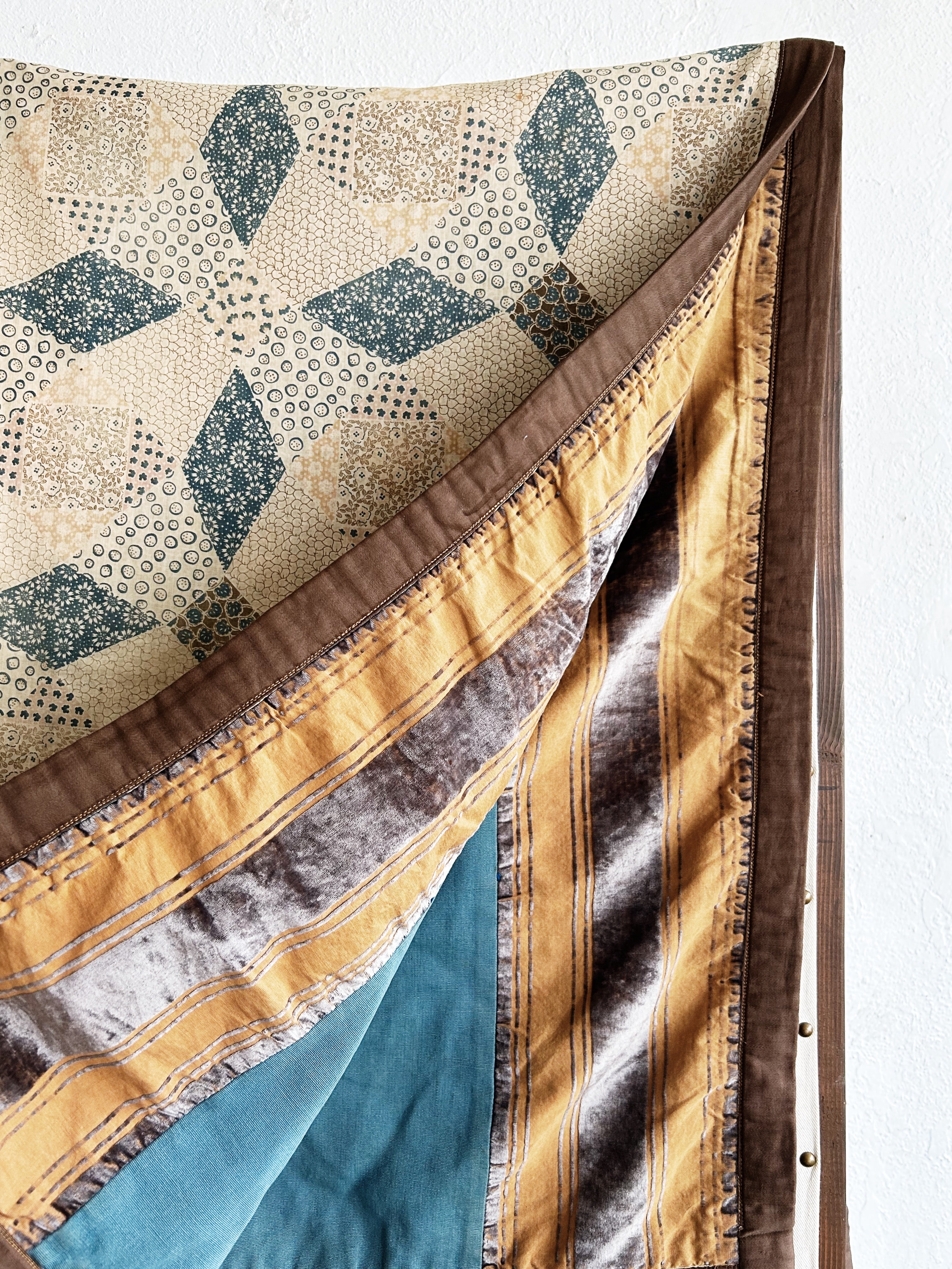 Antique Silk Quilt - Thumbnail 3