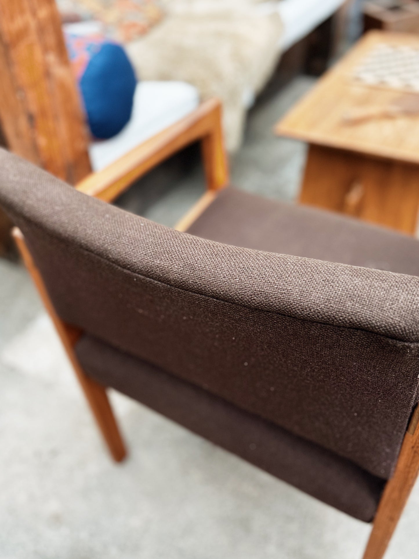 Vintage Walnut Arm Chair