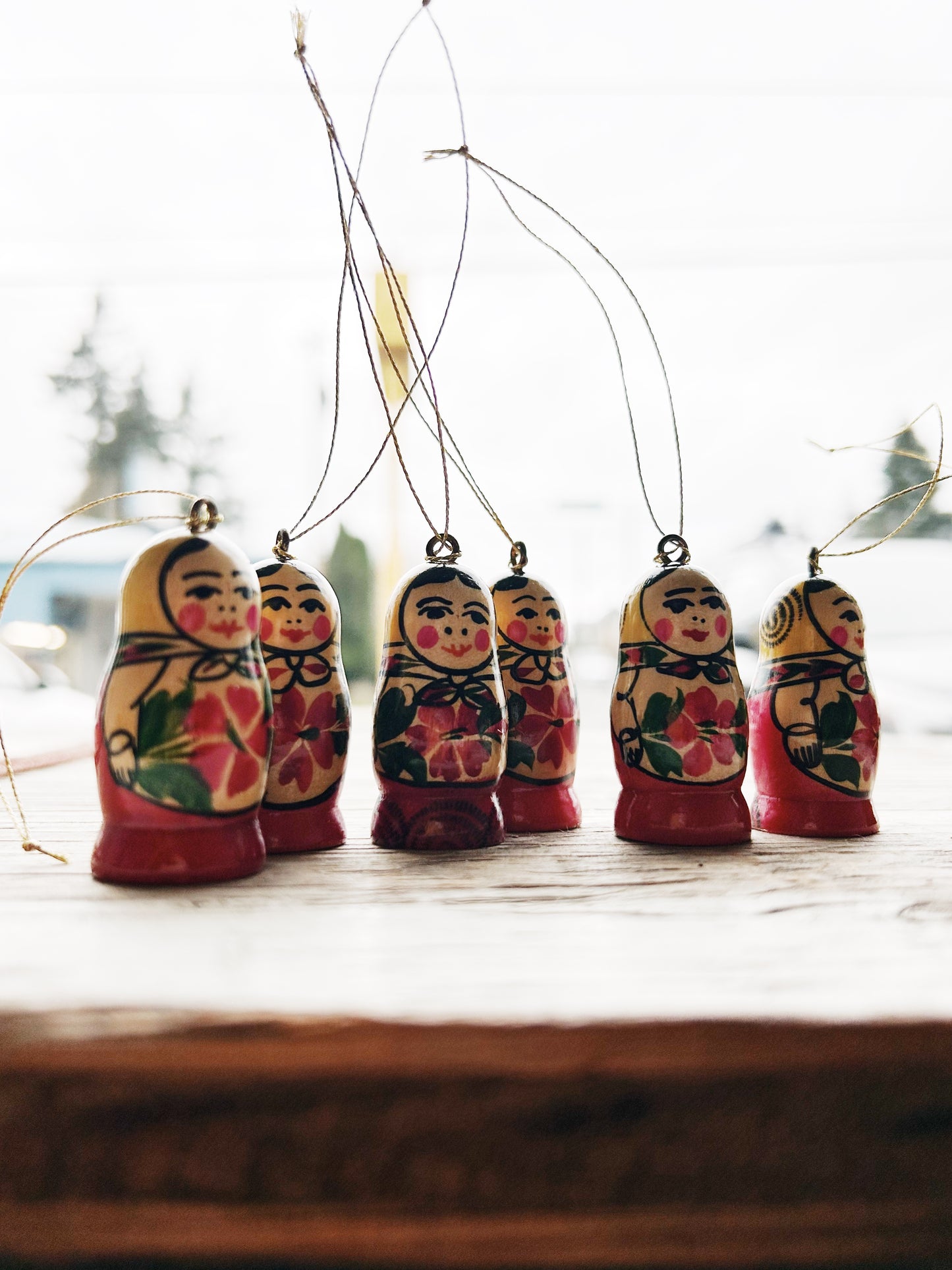 Vintage Matryoshka Ornament Collection