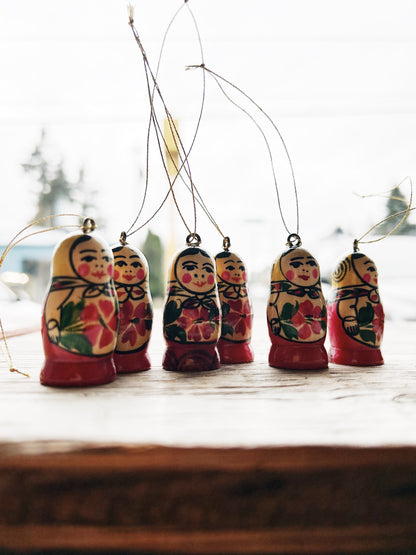 Vintage Matryoshka Ornament Collection