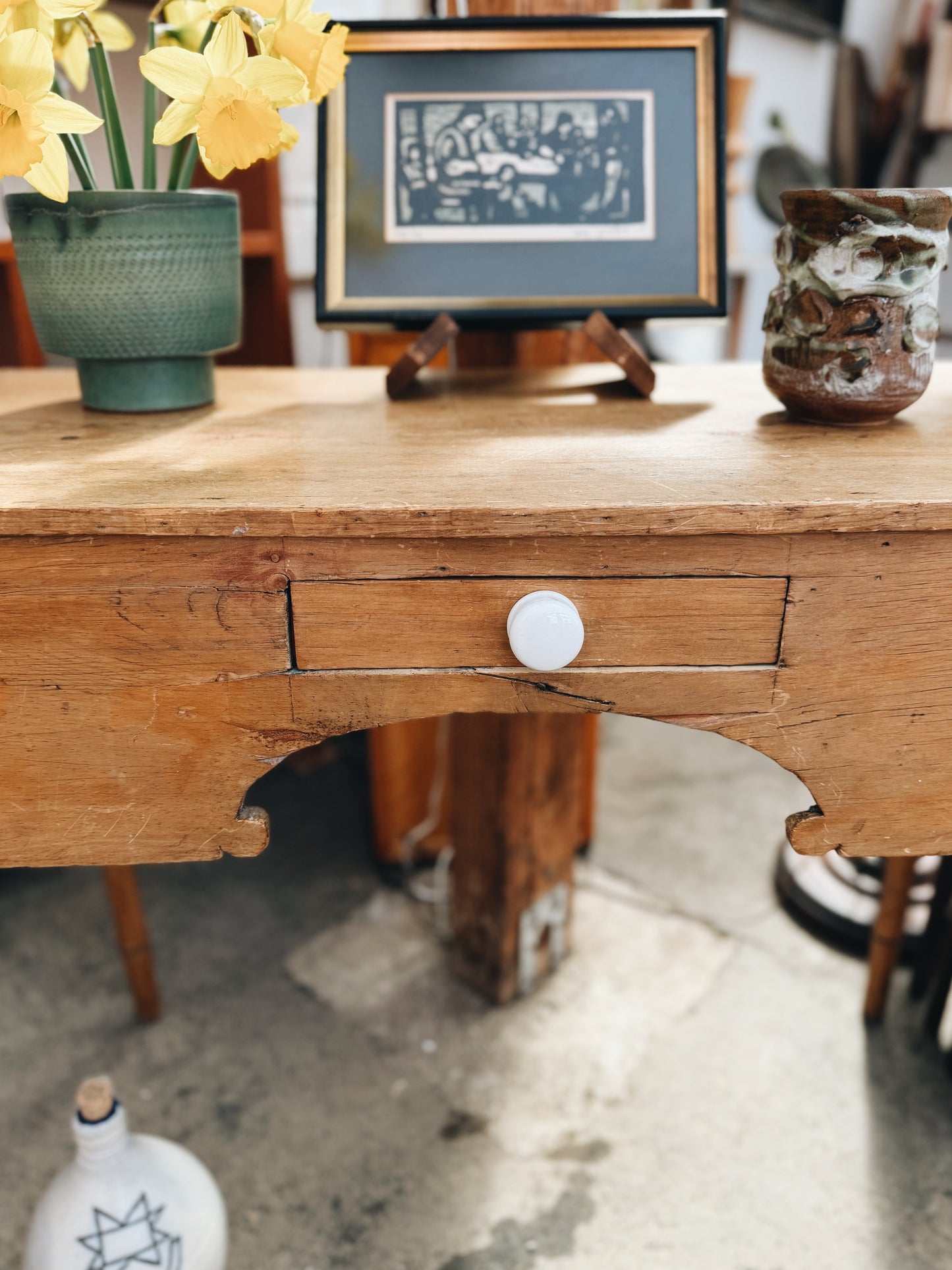 Antique Dutch Pine Table
