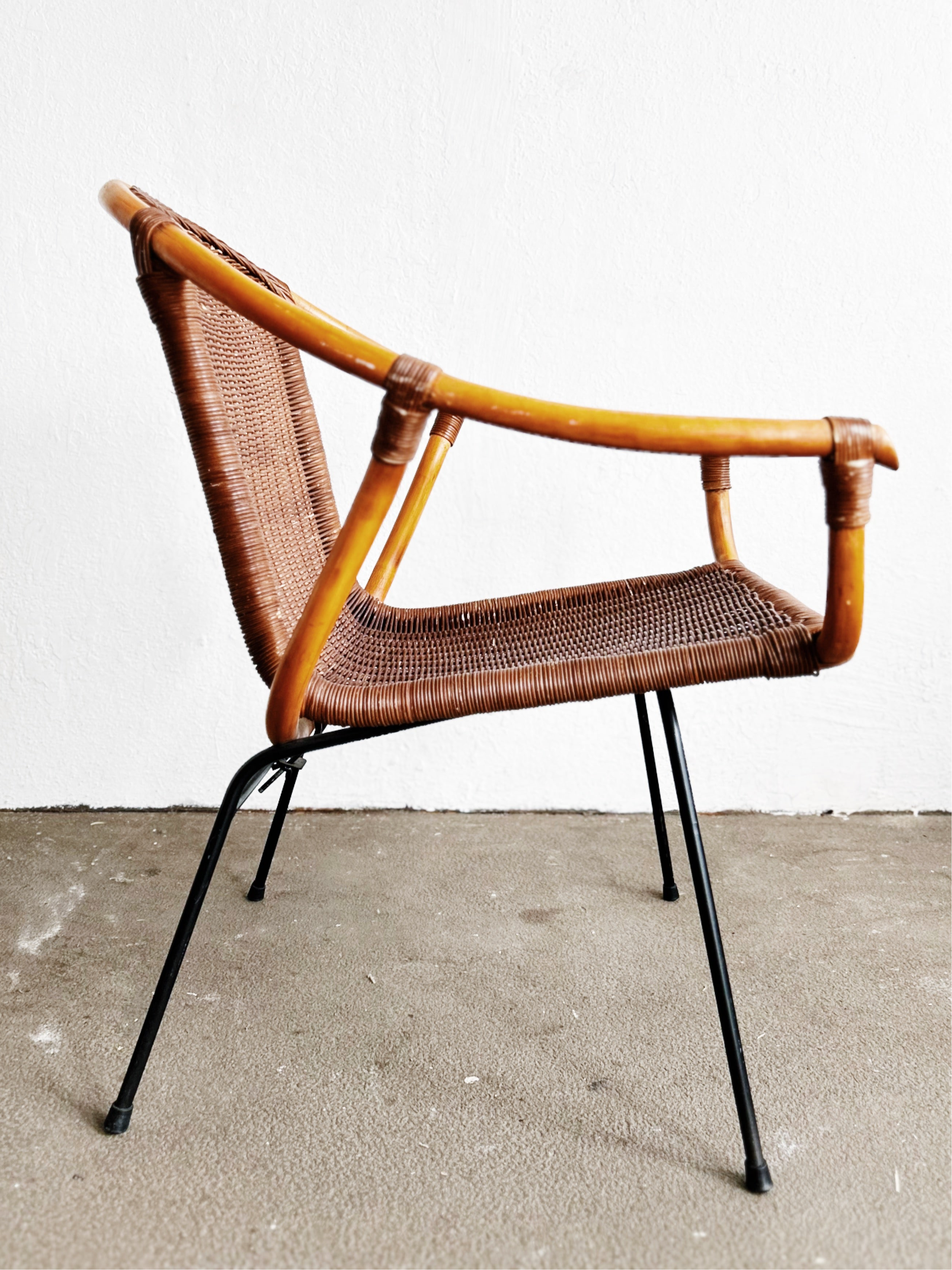 Vintage Bent Bamboo Chair - Thumbnail 4
