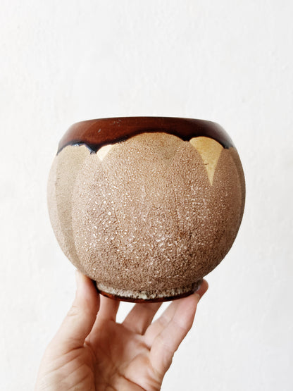 Vintage Lava Glazed Planter