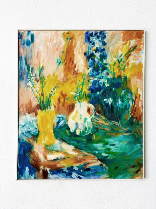 Large Original Vintage Still Life Painting