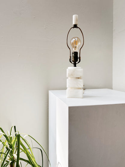 Deco Era Marble Cube Lamp