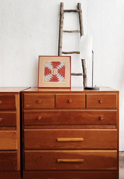 Vintage Framed Quilt Square