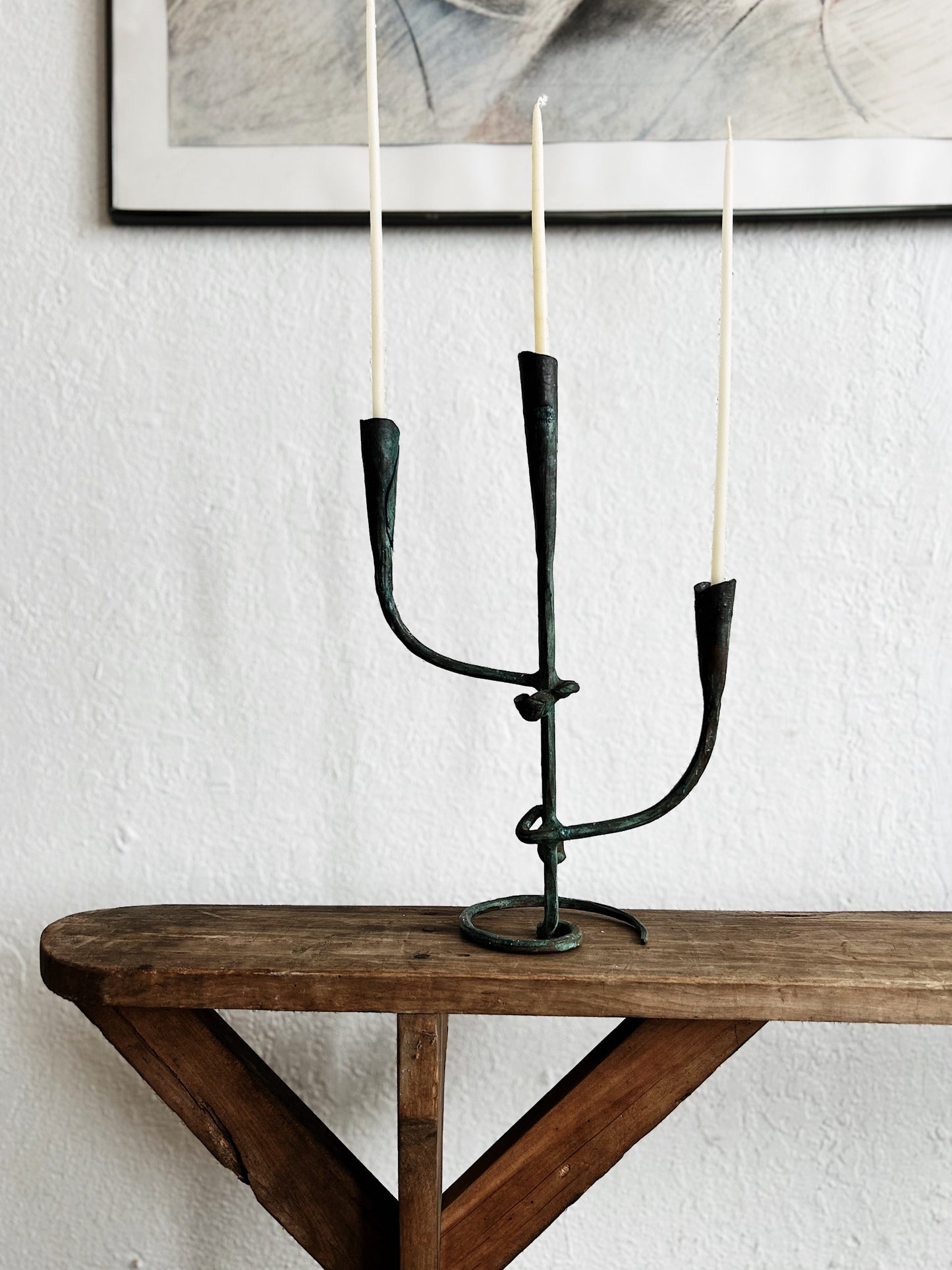 Vintage Brutalist Candelabra