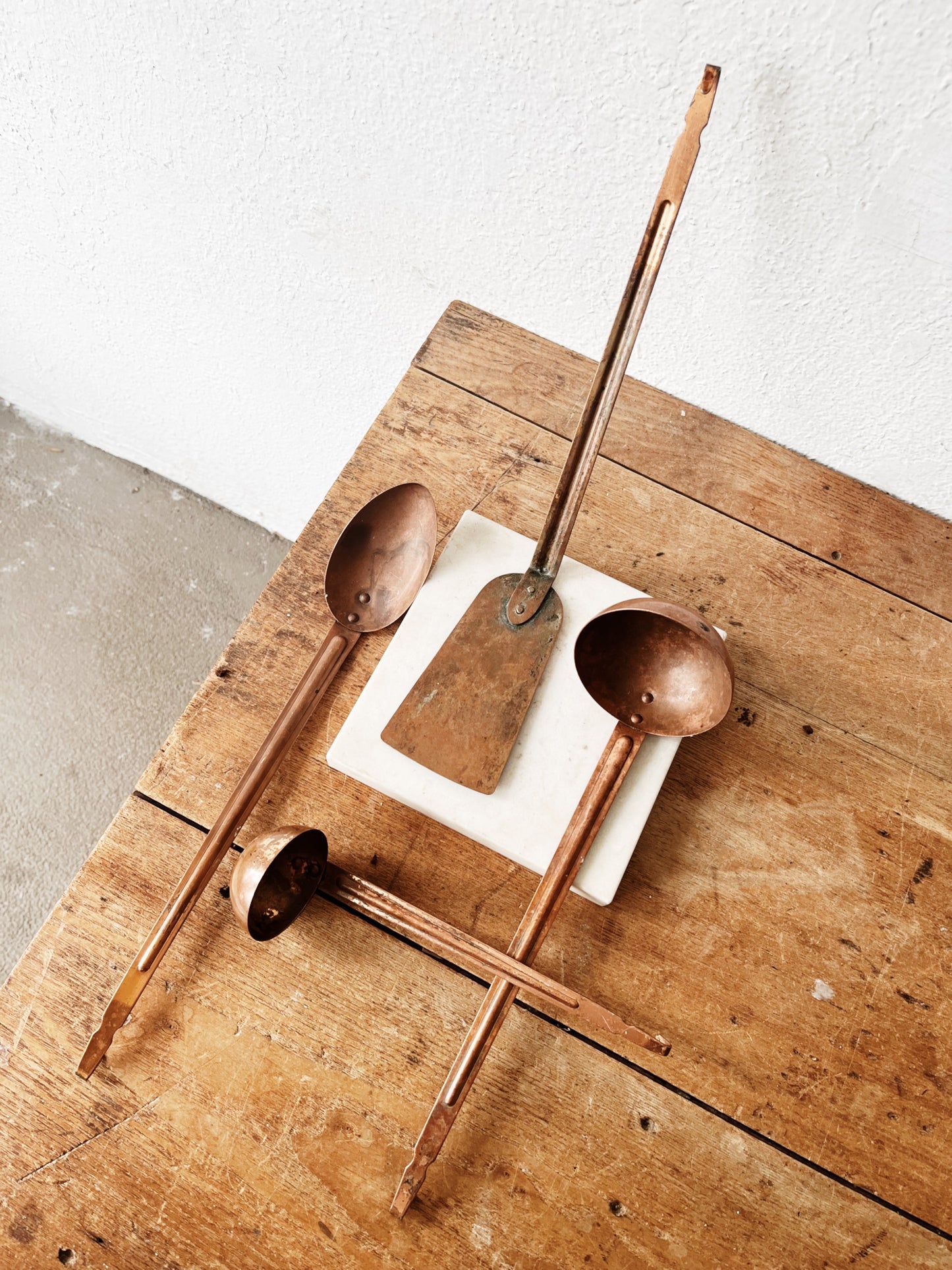 Collection of Vintage Copper Utensils