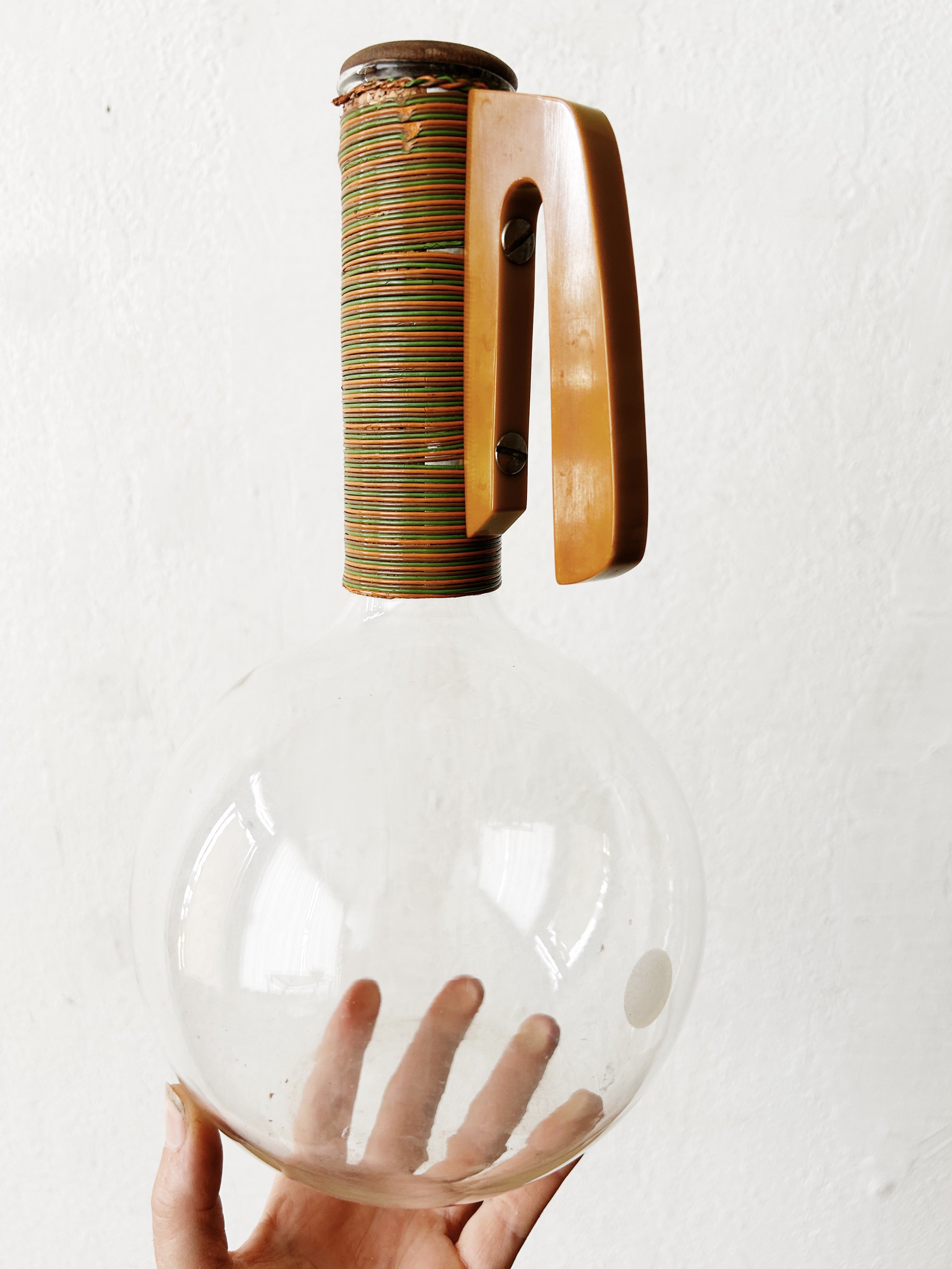 Mid Century Pyrex Blown Glass Decanter - Thumbnail 4