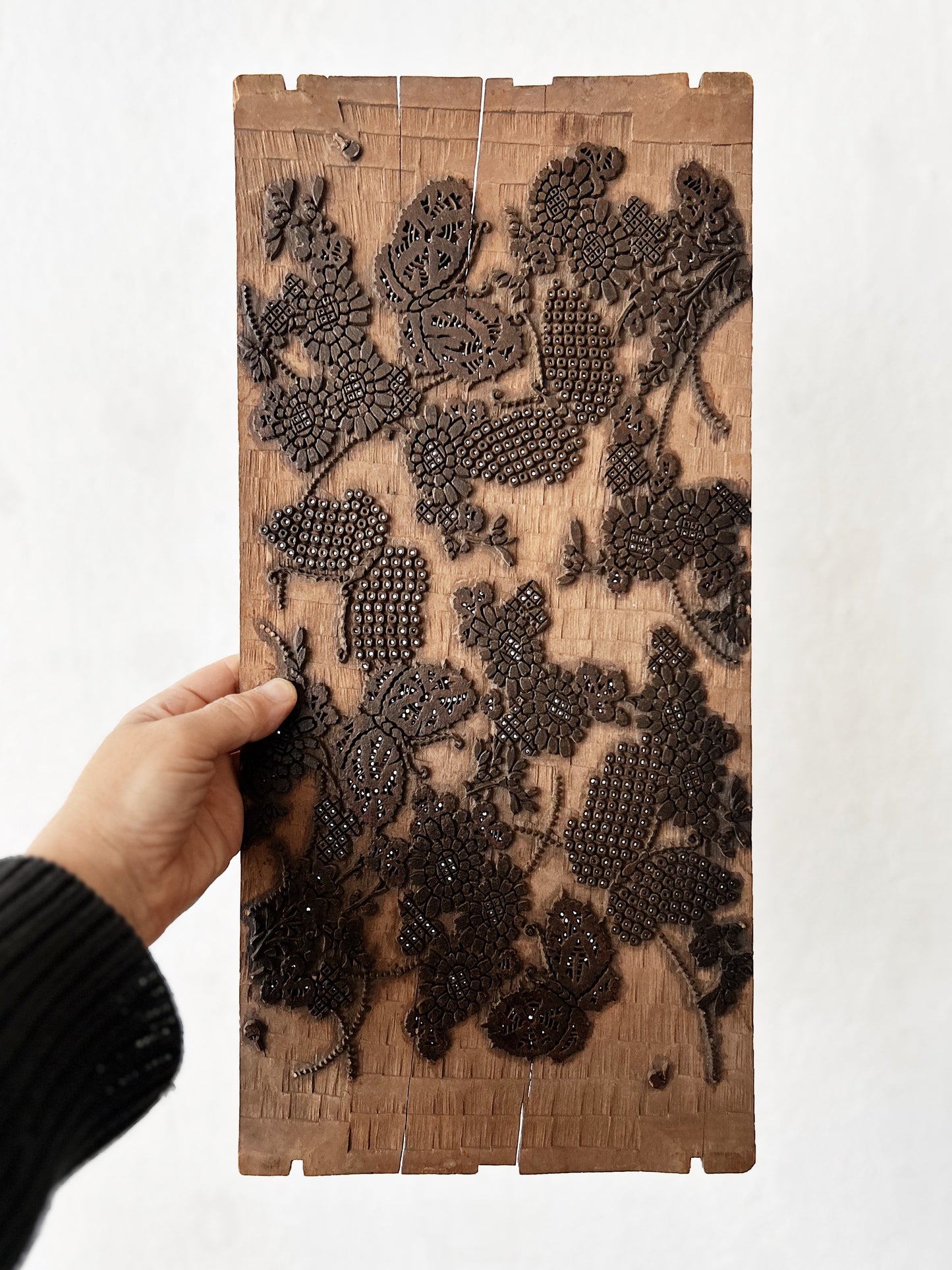 Antique Teak Printing Panel