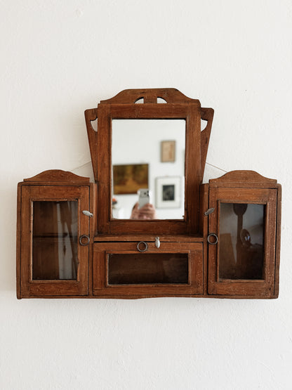 Vintage Folk Art Cabinet