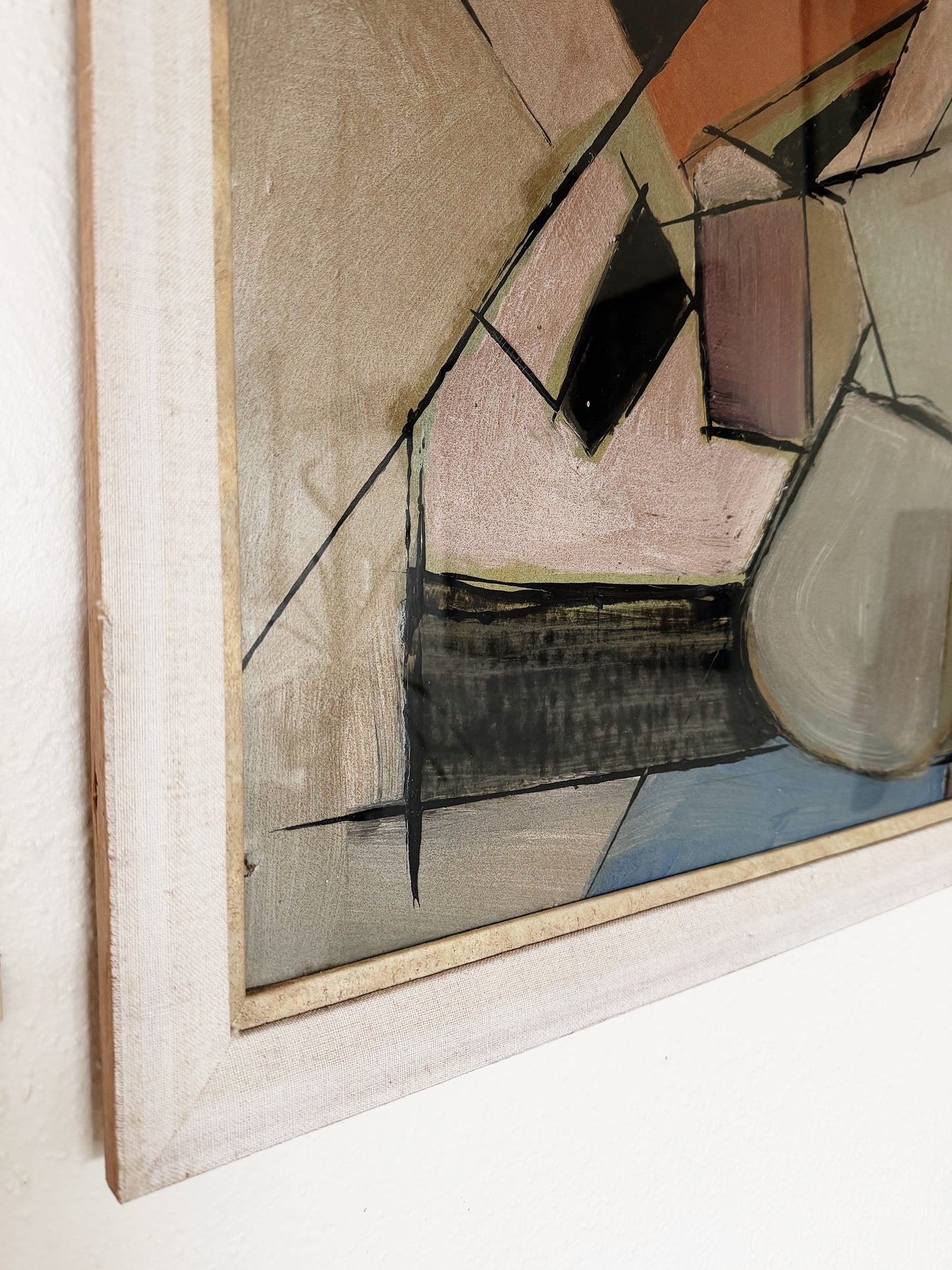 Original Abstract Cubist Painting