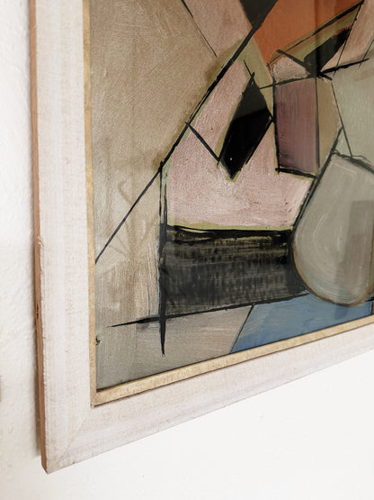 Original Abstract Cubist Painting