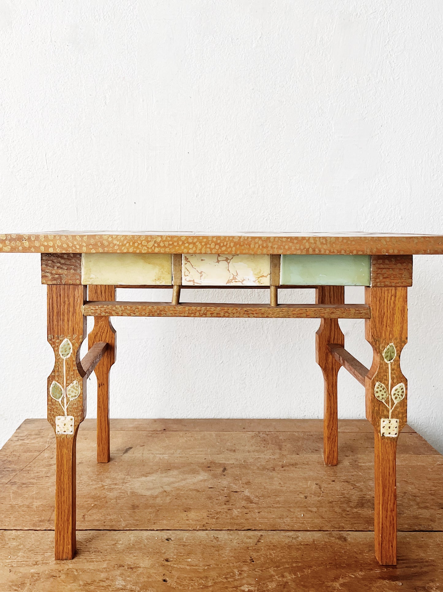 Vintage Tiled Side Table