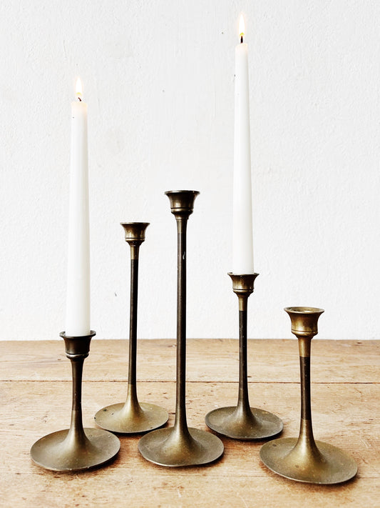 Vintage Brass Taper Holders