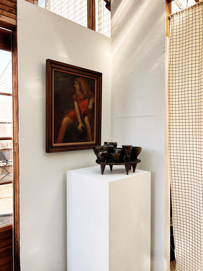 Original Vintage Portrait Painting