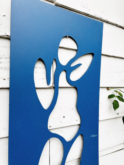 Large Figural Cut Wood Art Panel