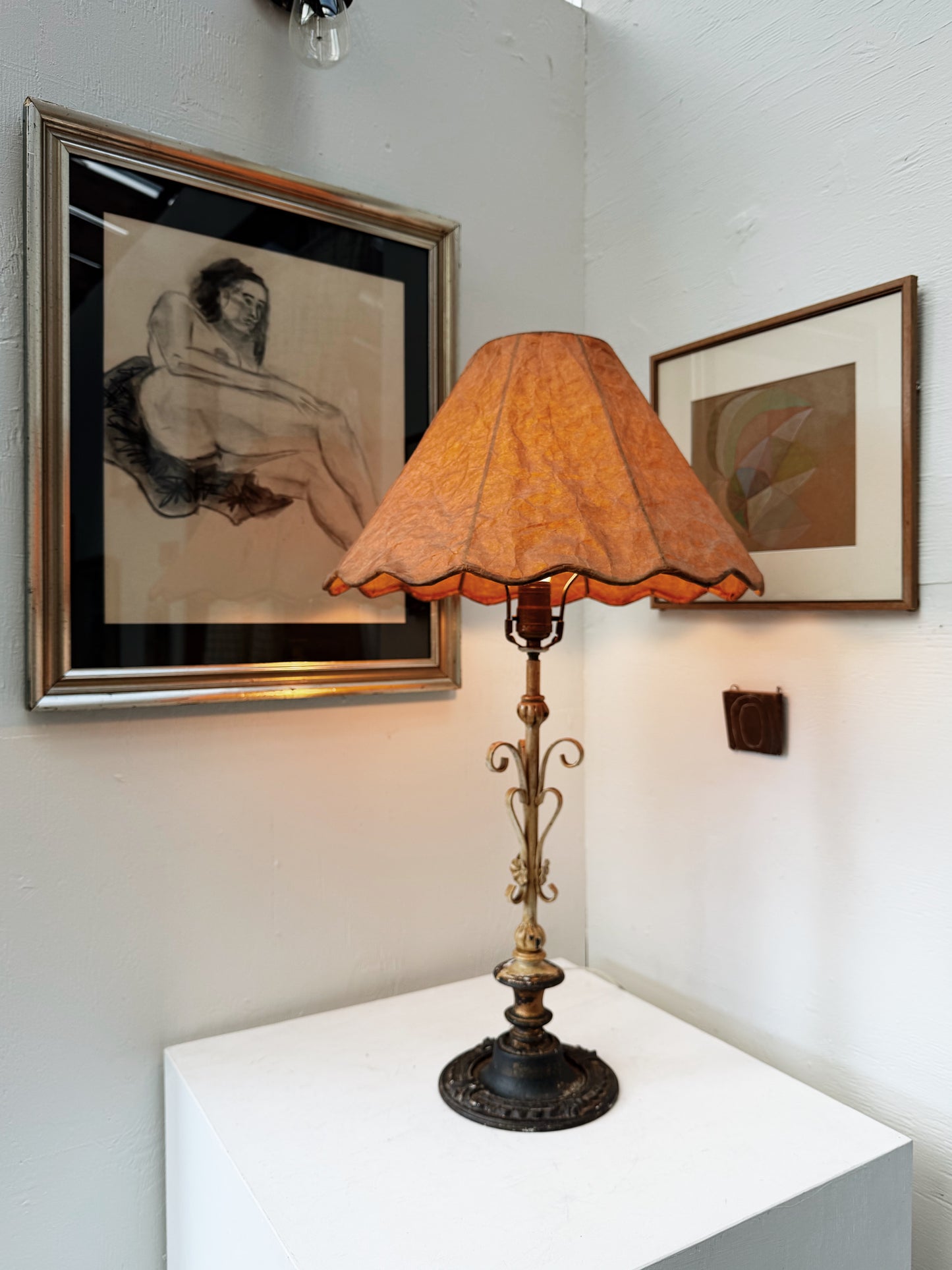 Vintage Italianate Cast Iron Lamp
