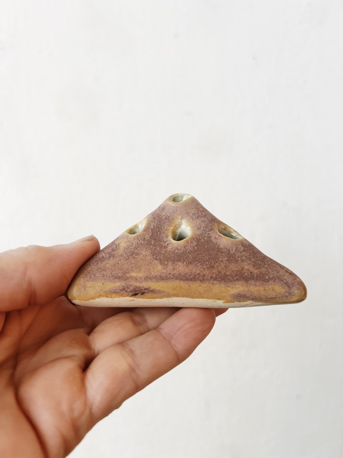 Pink Ceramic Flower Frog