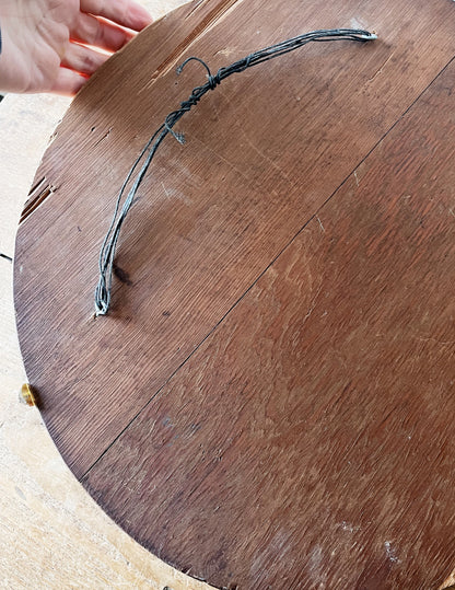 Round Industrial Edge Vintage Mirror