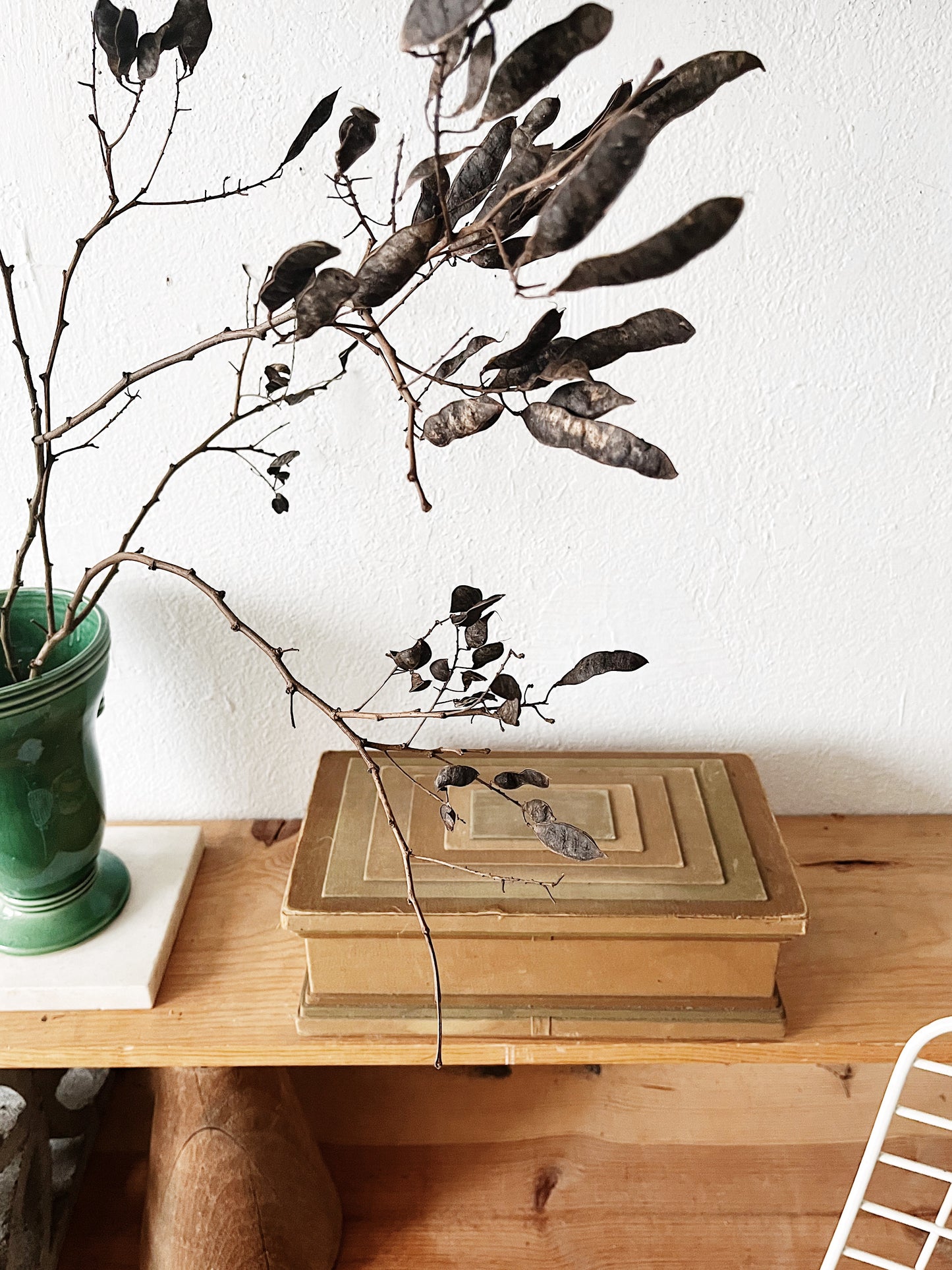 Antique Silk Jewelry Box