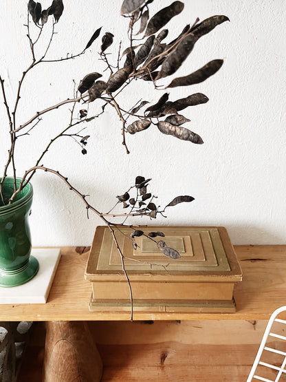 Antique Silk Jewelry Box