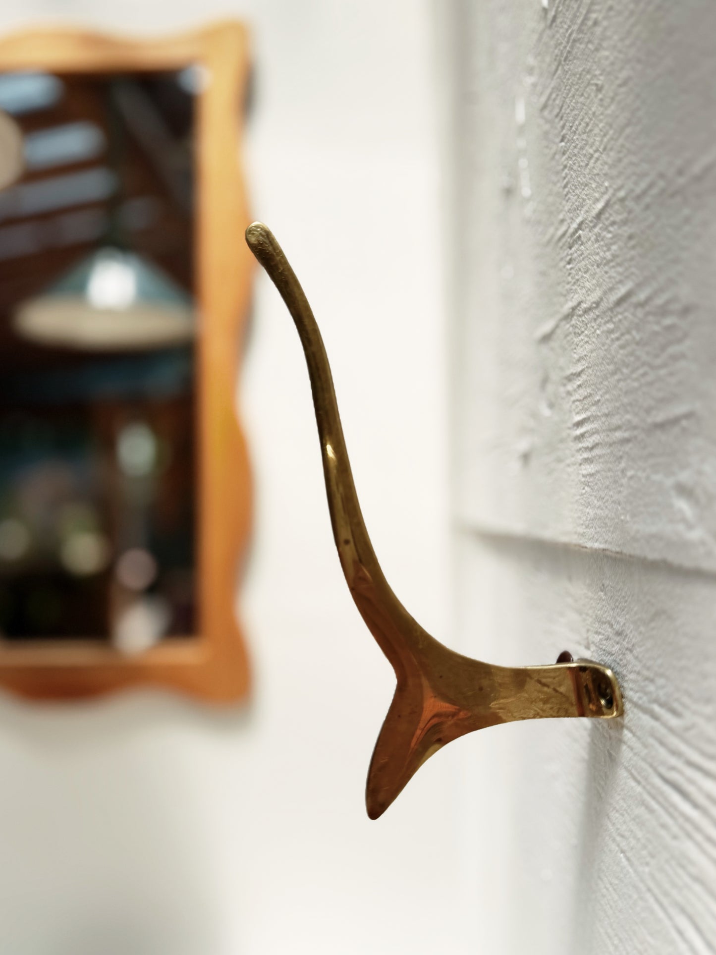 Antique Brass Antler Hook