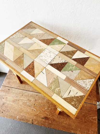 Vintage Tiled Side Table