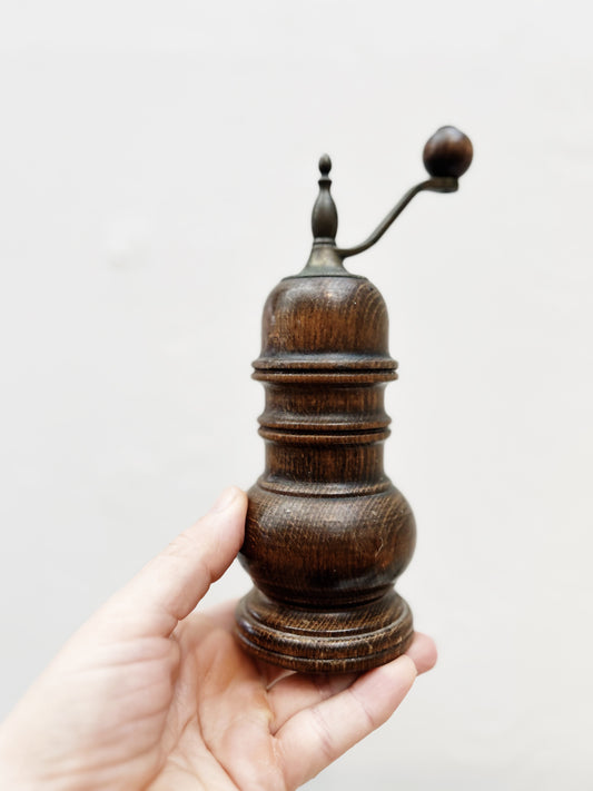 Vintage Turned Wood Grinder